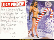 Lucy Pinder wishing you a merry christmas