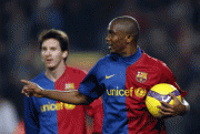 Pictures from FC barcelona's Match against Deportivo at Camp Nou on 17/01/09