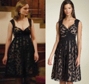 BONES: SEASON 9 EPISODE 14 CAMILLE'S Collage Print Dress